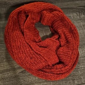 BOGO Cozy Red Knit Infinity Scarf